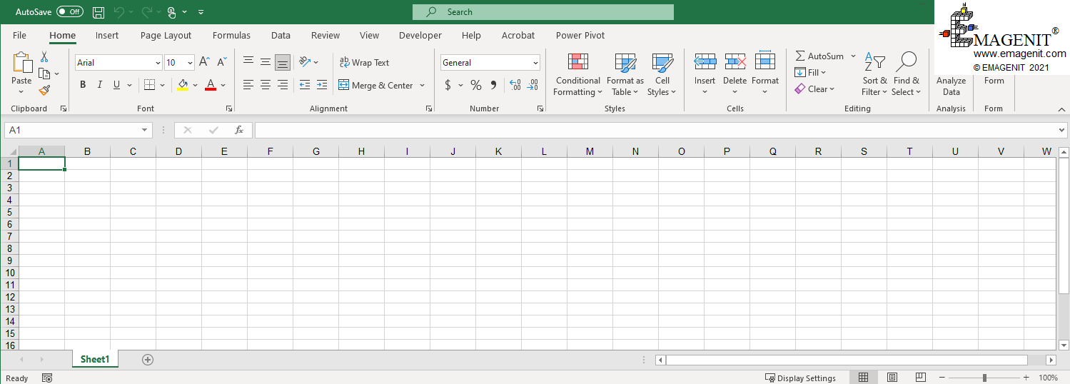 Microsoft Excel Workbook and Worksheet