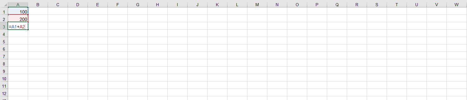 A1 Reference in an Excel Formula