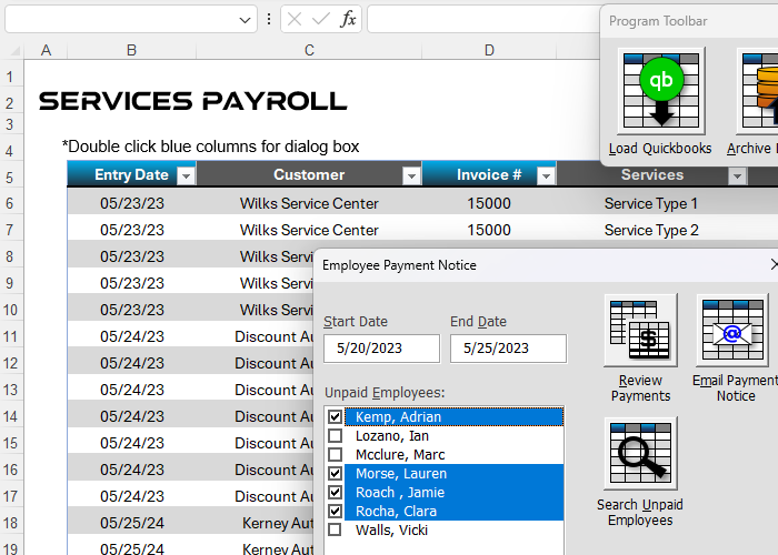 Excel VBA Payroll
