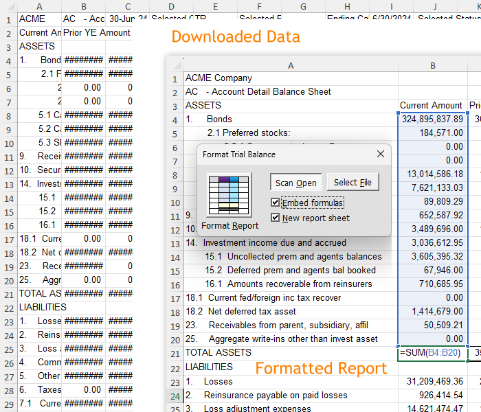 Excel VBA Software Format, Organize, Calculate