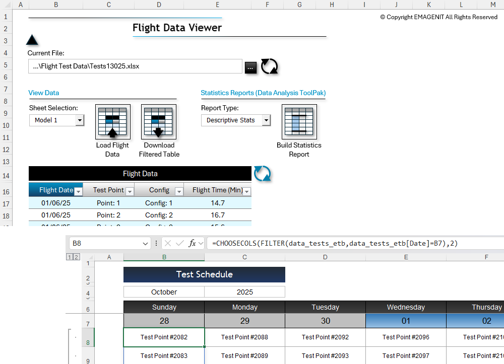Excel Form Construction